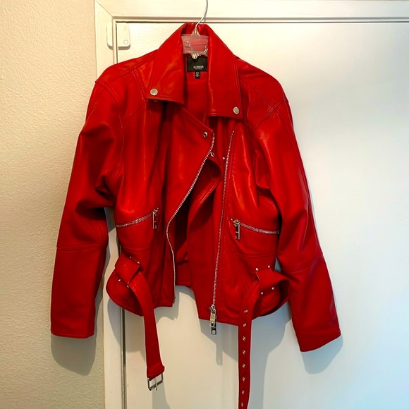 Hudson Jeans Jackets & Blazers - Hudson Soft Red Leather Jacket